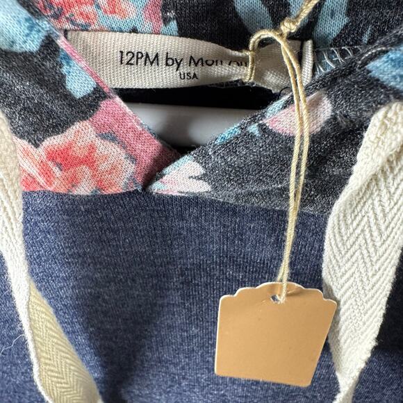 33. 12 Pm by Mon Ami Floral Sleeve Hoodie - Picture 3 of 6